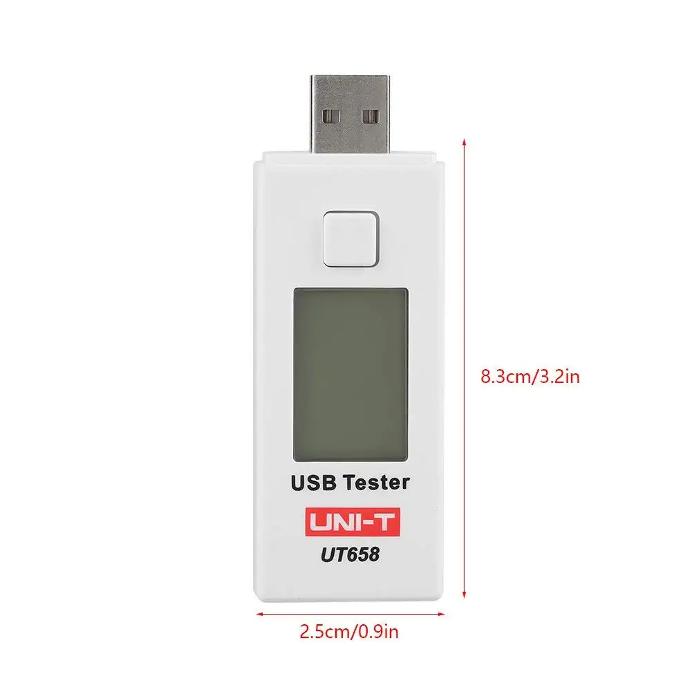 ENOTA UT658 USB Digitalni LCD prikazovalnik porabe Tester Multimeter Toka in Napetosti Monitor,Tekoči Meter Zmogljivosti Tester 3C-9V