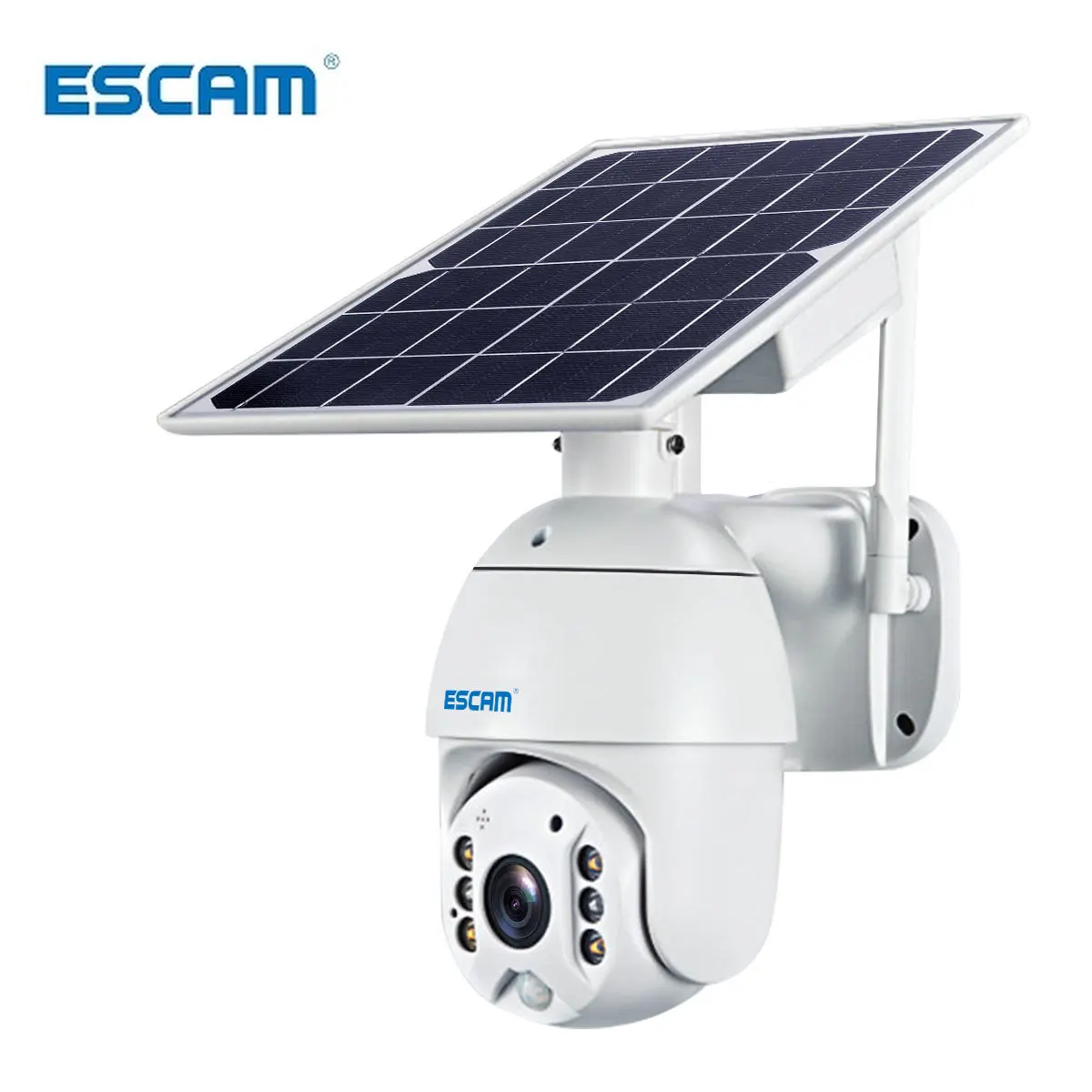 ESCAM QF480 1080P Cloud Storage PTZ 4G Battery Alarm PIR IP Kamera Z solarnimi Night Vision IP66 Nepremočljiva dvosmerni Audio