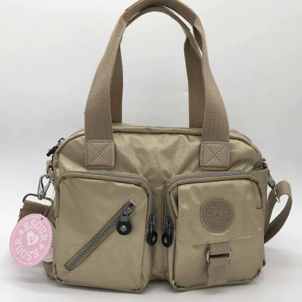 ESOUR ženske messenger vrečke kovinska barva crossbody torbe za ženske bolsa feminina nylon torba potovalna torba