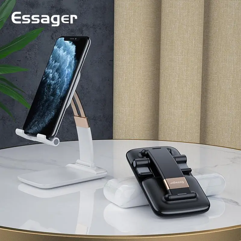 Essager Mobilni Telefon, Držalo za Zložljivo Stojalo Tabela Namizne Tablični Stojalo Držalo Za iPhone, iPad Pro Tablet Prilagodljiv Težo