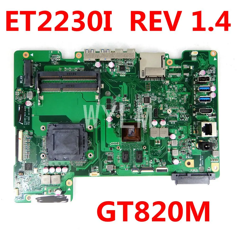 ET2230I GT820M Mainboard REV 1.4 Vse-v-enem mainboard Za ASUS ET2230I ET2230 motherboard 90PT0110-R03000