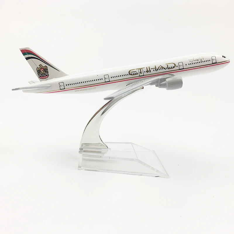 Etihad Airlines model Letala Boeing 777 letalo 16 CM Kovinske zlitine diecast 1:400 letalo model igrača za otroke Brezplačna dostava
