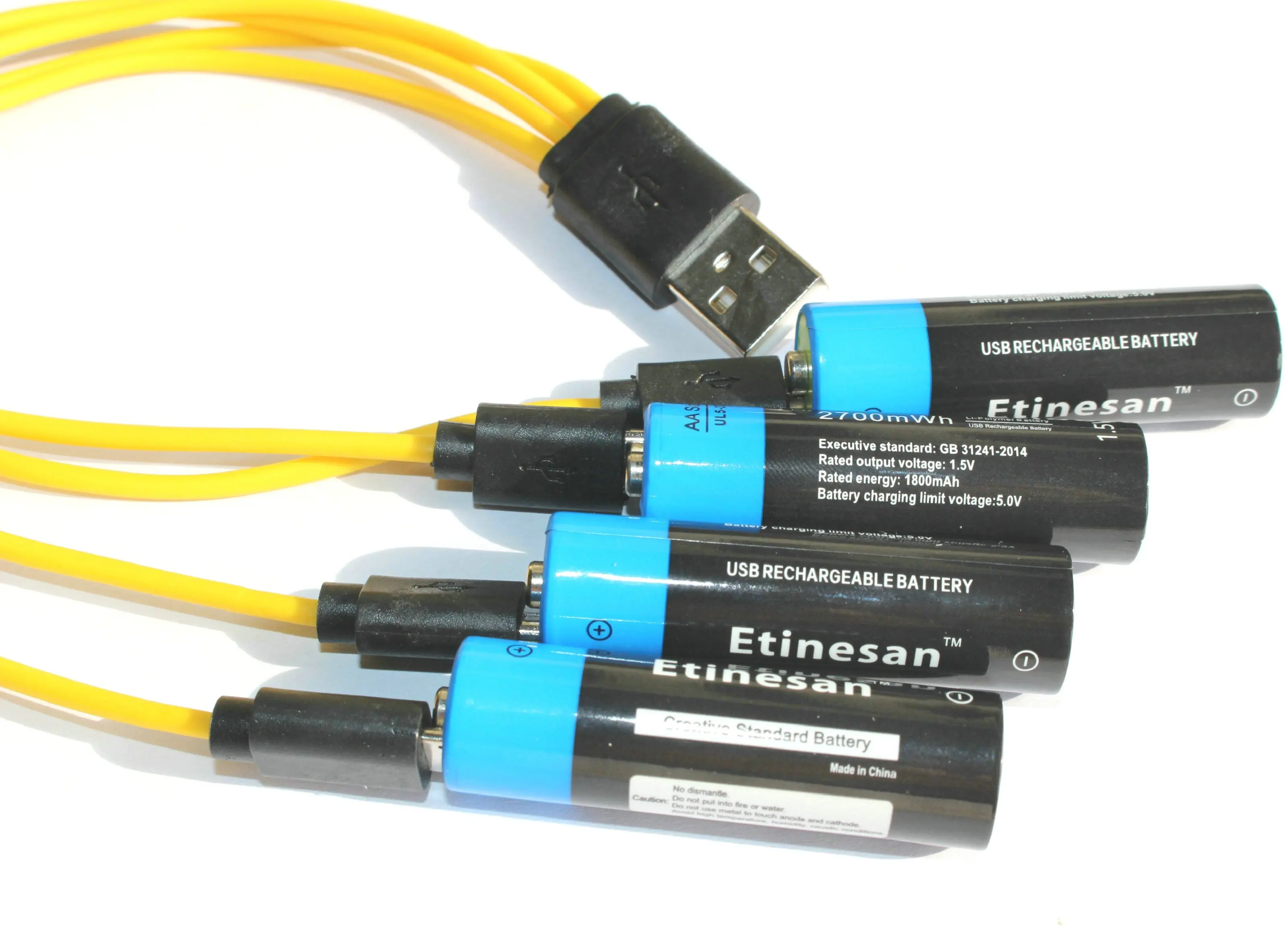 Etinesan 1,5 V 2700mWh AA Li-polymer USB polnilna litij-li-ion baterije hitro polnjenje za Mikrofon,Kamera,igre,igrače, ect.