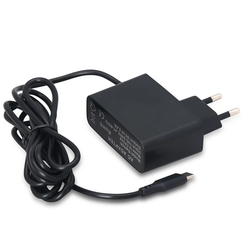EU Priključite AC Adapter Polnilec za Nintendo Stikalo Igri Konzolo za Steno Potovanja Doma Polnilnik za Polnjenje USB Tip C Napajalni Adapter