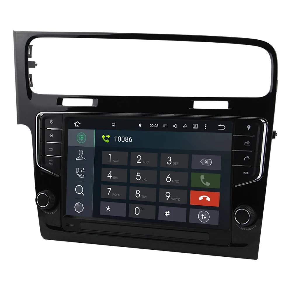 Eunavi Android Avto Radio, GPS Multimedia Player za VW GOLF 7 golf7 2013-2017 vodja enote navigacija TDA7851 Avto avdio wifi rds am