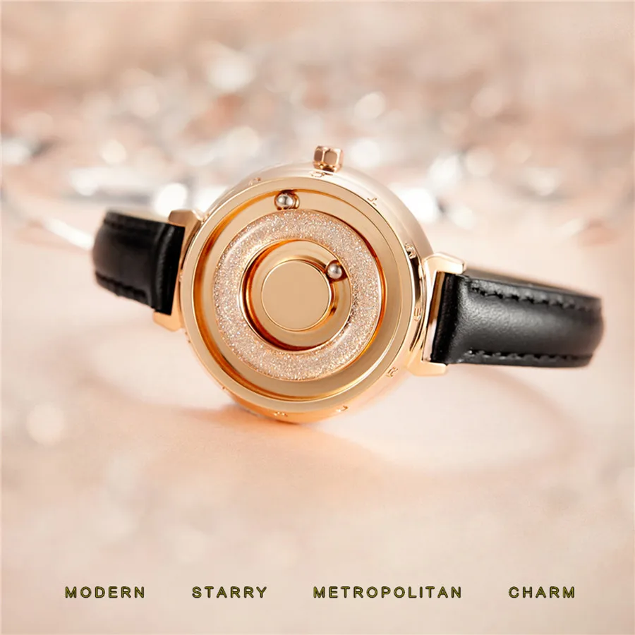 EUTOUR ženske ure magnetni gospe ure top blagovne znamke luksuznih ženskih iz nerjavečega jekla watch zlato ročno uro quartz reloj mujer