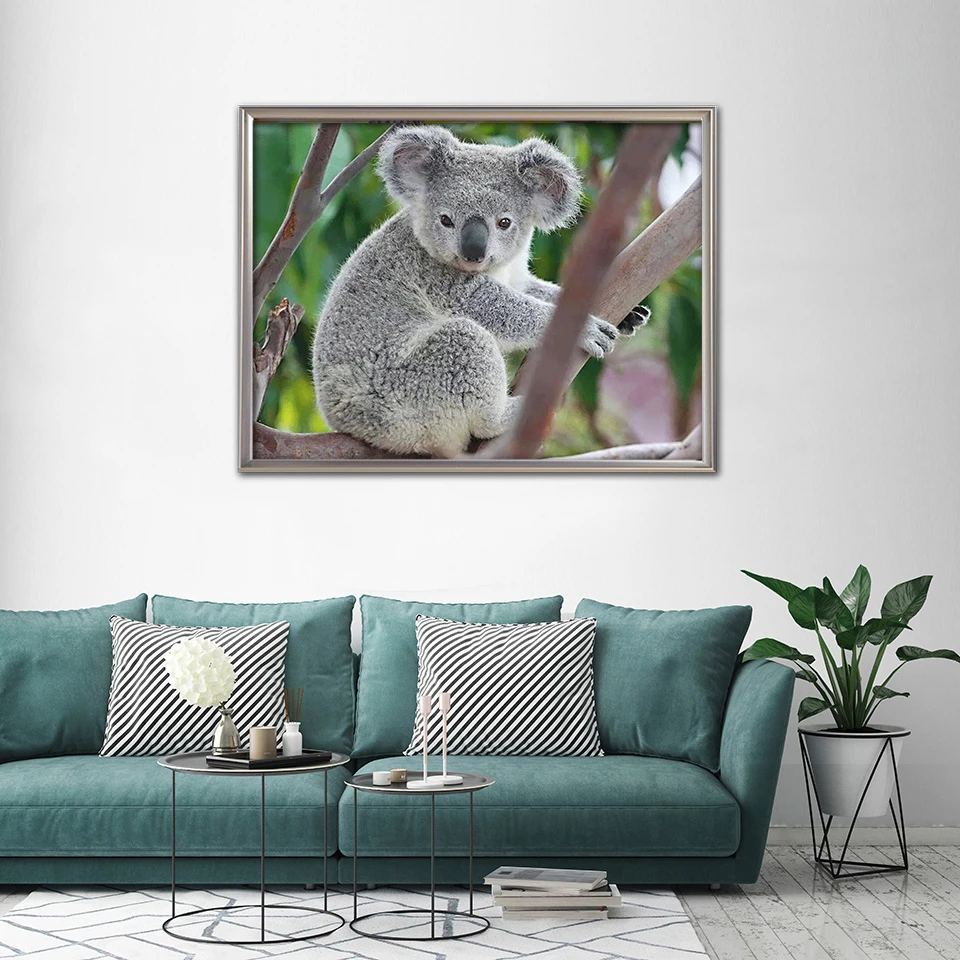 EverShine Diamond Slikarstvo Koala Navzkrižno Šiv Diamond Embnbroidery Živali Okrasnih Umetnosti Noge Sliko Komplet Ročno Hobi Darilo