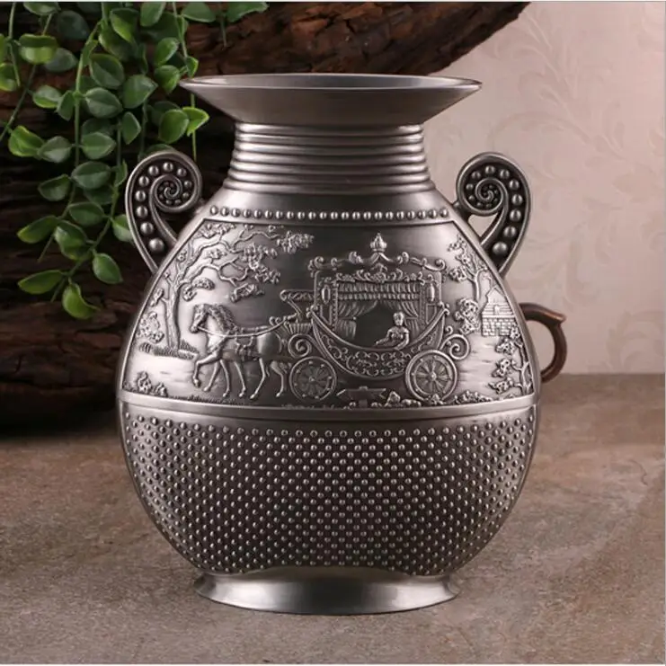 Evropski Retro oblika stekleničke kovinski velikosti Prevoz Vaze Obrti vaza domu dekorativni HP004