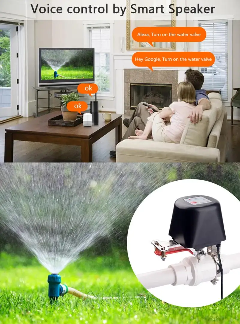 EWelink Zigbee Ventil Smart Voda/Plin Ventil Avtomatizacija Nadzor Pametni Dom Ventil Delo Z Alexa Googlova Domača Stran Pomočnik