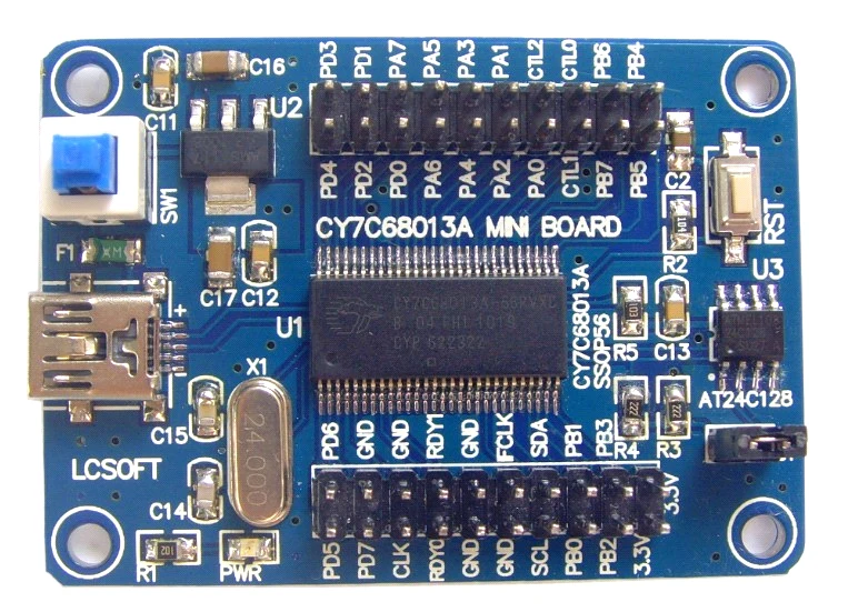EZ-USB FX2LP CY7C68013A USB Jedro Odbor za Razvoj Odbor Logic Analyzer