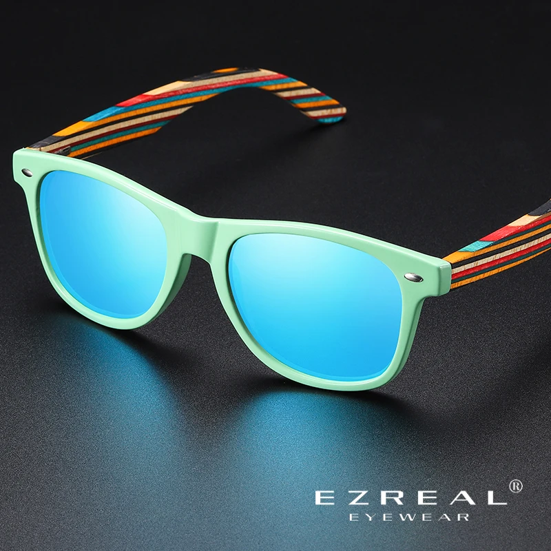 EZREAL Klasični Okvir Vožnjo sončna Očala Ženske/Moške blagovne Znamke Oblikovalec Naravnih Lesenih Retro sončna Očala Modis Oculos