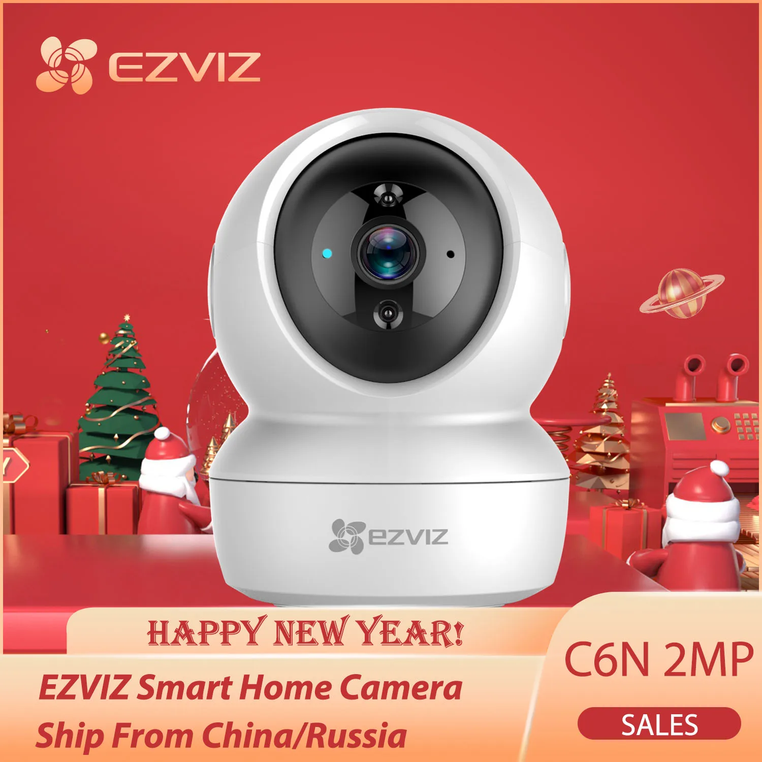 EZVIZ Varnostne Kamere C6N 1080p Notranja Kupola Pametni Dom Night Vision Zaznavanje Gibanja Auto Tracking Two-Way Audio PT 360 Pokritosti