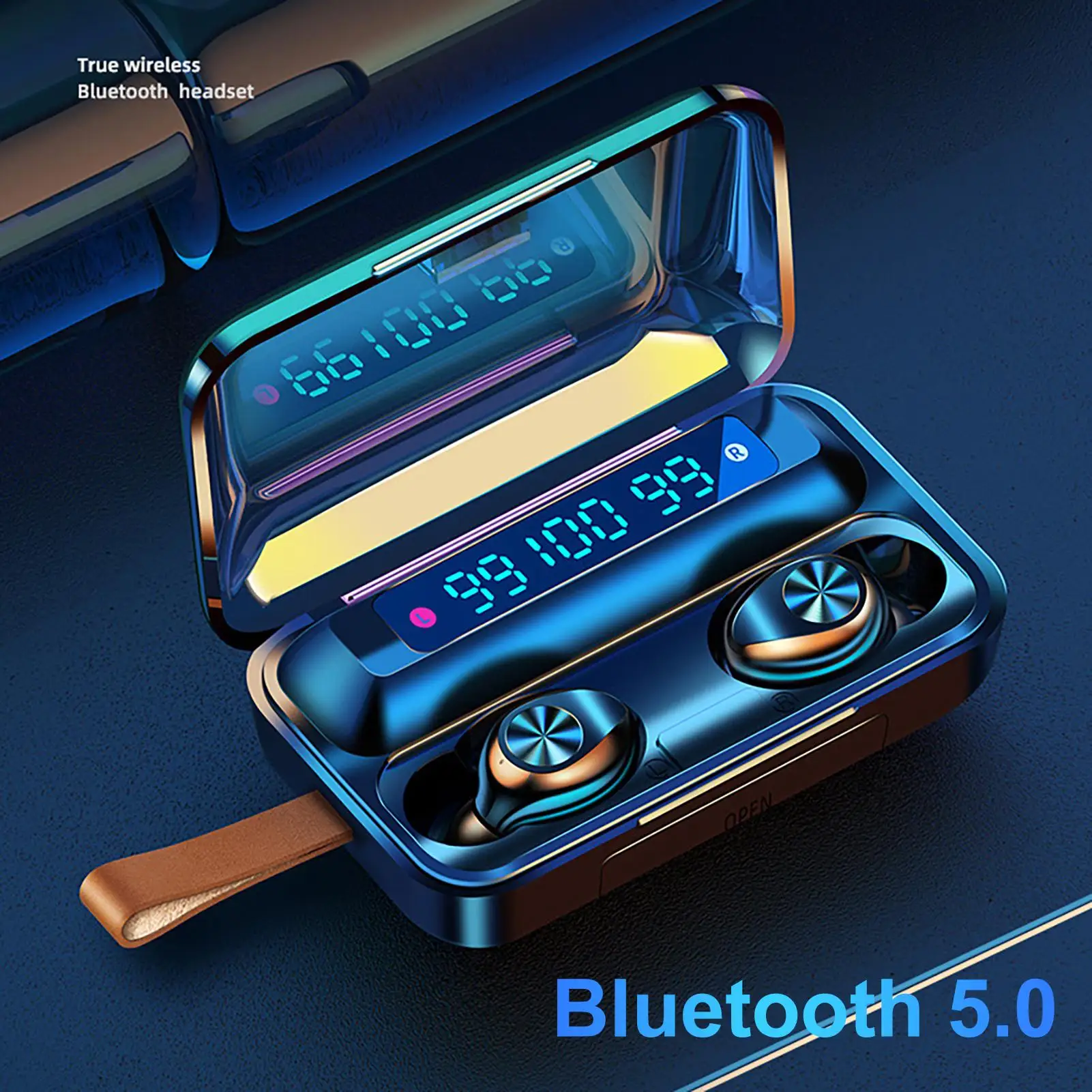 F9-11 TWS Nepremočljiva Bluetooth 5.0 Smart-Touch 9D Stereo Slušalke za Telefon vgrajeni Mikrofon Slušalke z Smart-Touch Control