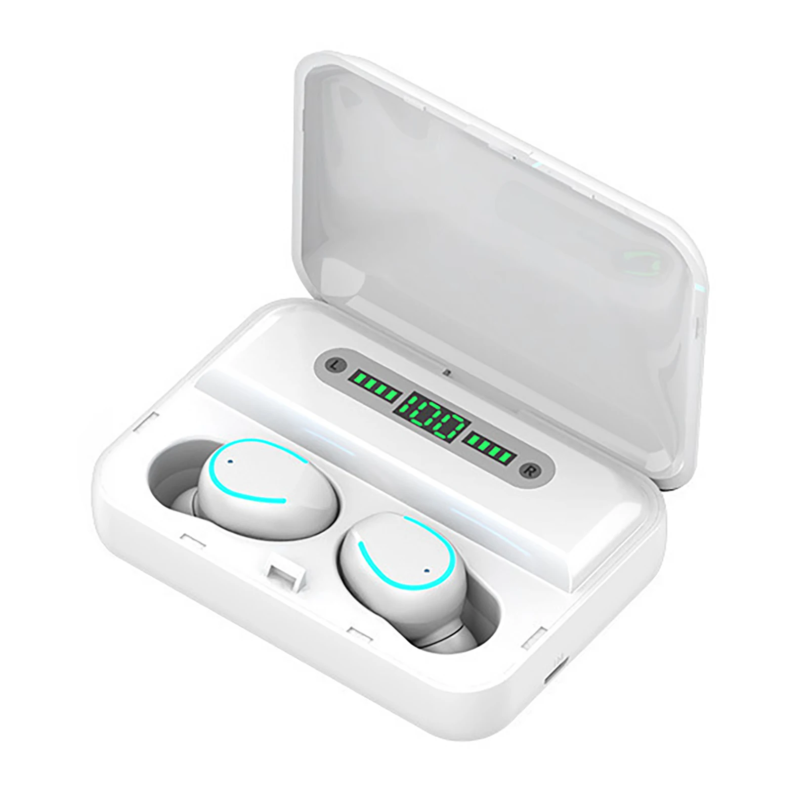 F9-5 TWS Bluetooth 5.0 Brezžično Slušalko v Obliki črke U Razsvetljavo Modeliranje Hi-fi Zvok Šport Nepremočljiva V Uho Mobilni Telefon, Slušalke