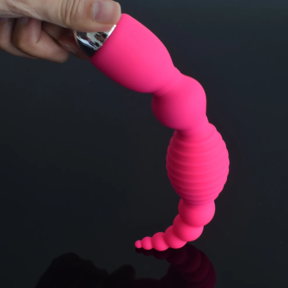 FAAK Analne Kroglice Vibrator Krog Belušno USB Polnjenje Nepremočljiva Močno Vibrira Dildo Klitoris Vagine Masturbirajo Ženske Moški Spol Igrača