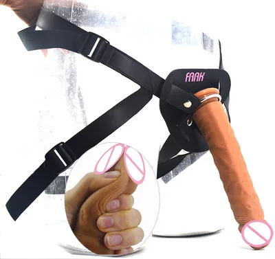 FAAK trak na silikonski penis dolg strapon realističen dildo sesalni big dick spola igrače, lezbijke masturbirajo, usnjeni pas pas