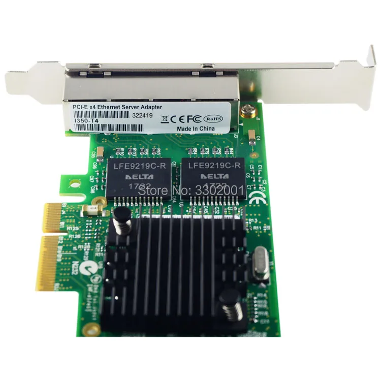 FANMI I350-T4 4-Port Gigabit Ethernet PCI-Express X4 intel I350AM4 Server Adapter Omrežna Kartica