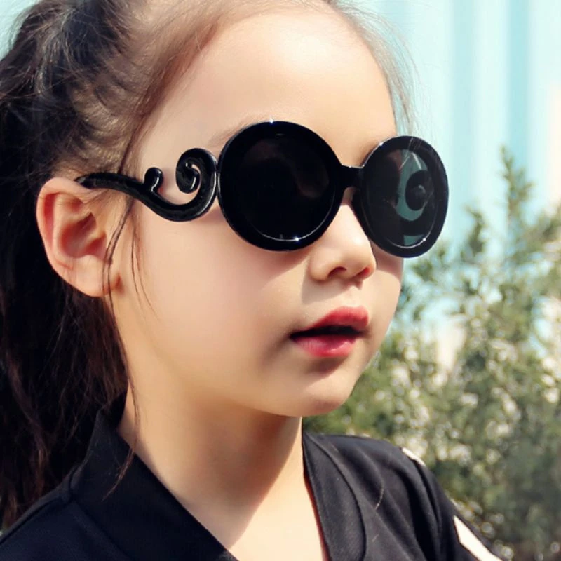 Fant Krog Otroci sončna Očala Otroci sončna Očala Anti-uv Baby Letnik Očala Dekle Kul infantil UV400