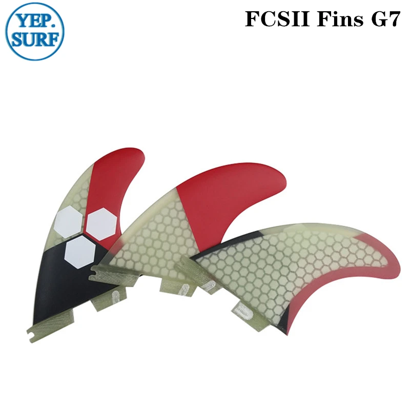 FCS II Tri fin set iz steklenih vlaken, Satja Surf FCS2 Plavuti G7 plavuti