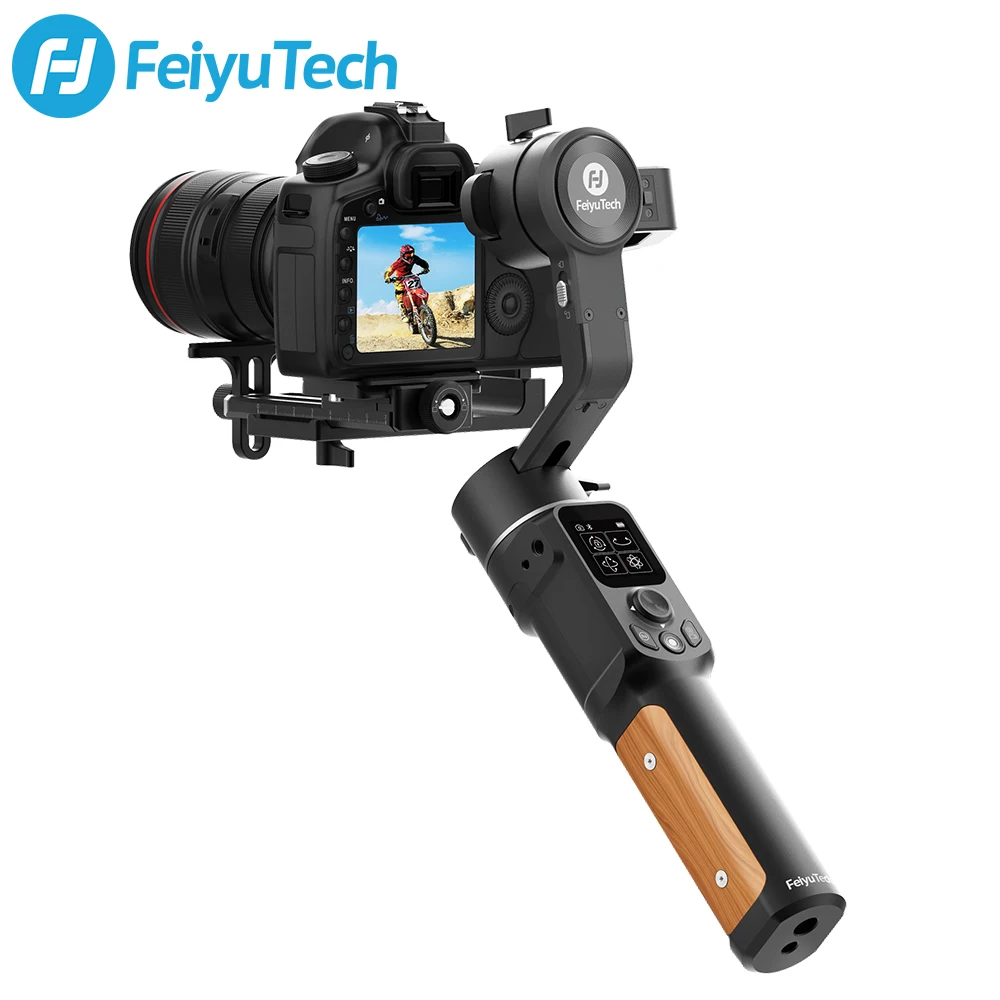 FeiyuTech AK2000C Fotoaparat Gimbal DSLR Stabilizator Ročno Kamero Stabilizator LCD zaslon občutljiv na Dotik 3-Osni do 2.2 kg za Canon, Nikon
