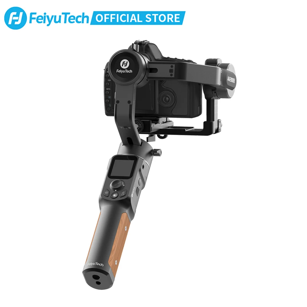 FeiyuTech AK2000C Fotoaparat Gimbal DSLR Stabilizator Ročno Kamero Stabilizator LCD zaslon občutljiv na Dotik 3-Osni do 2.2 kg za Canon, Nikon