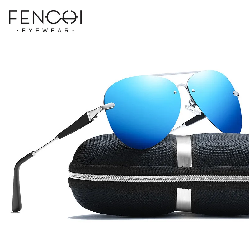 FENCHI Rimless Moških Polarizirana sončna Očala 2020 UV400 Visoke Kakovosti Pliot sončna Očala Premaz Objektiv Vožnje Očala Za Moške, Ženske