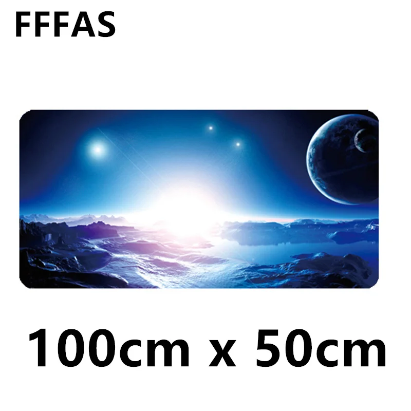 FFFAS 100x50CM Super Velik Branje Desk Mat Miška ploščica Tipkovnica Blazine Svetu Tapis De Souris 1m XXL Velikosti Zaklepanje Robu Velike Mousemat