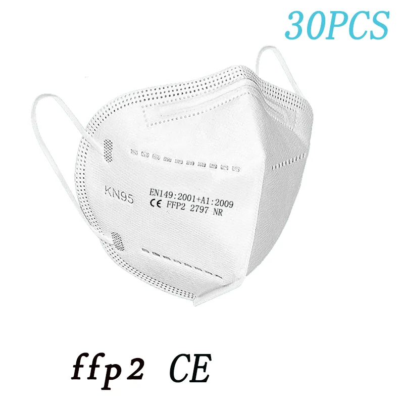 Ffp2 CE masko Kn95 Masko mascarillas kn95 certificadas 5 plasti 95% filter varnost za enkratno uporabo zaščitne maske hitra dostava