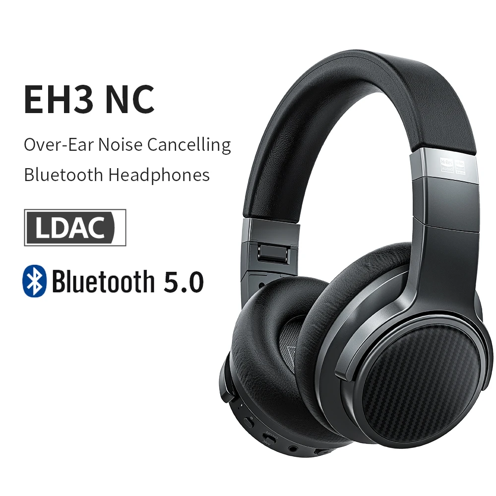 FiiO EH3NC Bluetooth 5.0 Čez Uho Hi-Fi Globok Bas Slušalke z aptX LL/aptX HD/LDAC/Mic EH3 NC