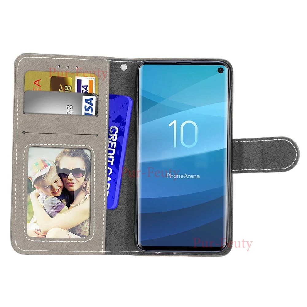 Flip Foto Okvir Ohišje Za Samsung Galaxy S10E S 10E 10 E G970 SM-G970F/DS Primeru Usnjene denarnice srčkan Pokrovček Za Samsung Galaxy S10E