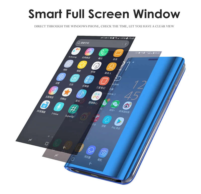 Flip Primerom Ogledalo Za Samsung Galaxy M20 M 20 Primeru Smart Clear View Projekcijska Stojala Usnja Kritje Za Samsung M10 M 10 Telefon Primeru Capa