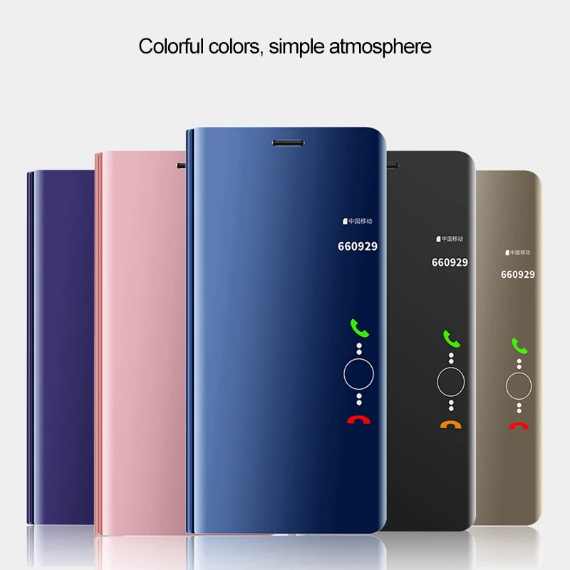 Flip Primerom Ogledalo Za Samsung Galaxy M20 M 20 Primeru Smart Clear View Projekcijska Stojala Usnja Kritje Za Samsung M10 M 10 Telefon Primeru Capa