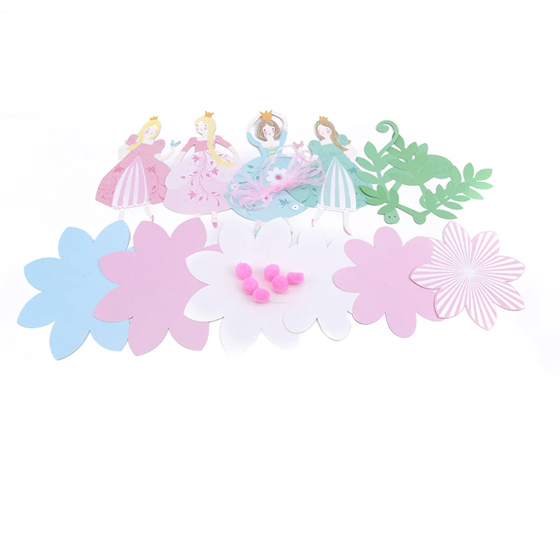 Flower Fairy Transparente Garland Za Rojstni Dan Ples Princesa Bunting Baby Tuš Dekleta Najljubši Dekoracijo Dobave