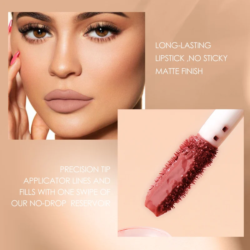 Focallure Ustnice Odtenek Kozmetični Nepremočljiva Šminka Pigment Nude Barve Seksi Lipgloss komplet Mat Tekoči Šminka Lepoto Ličila