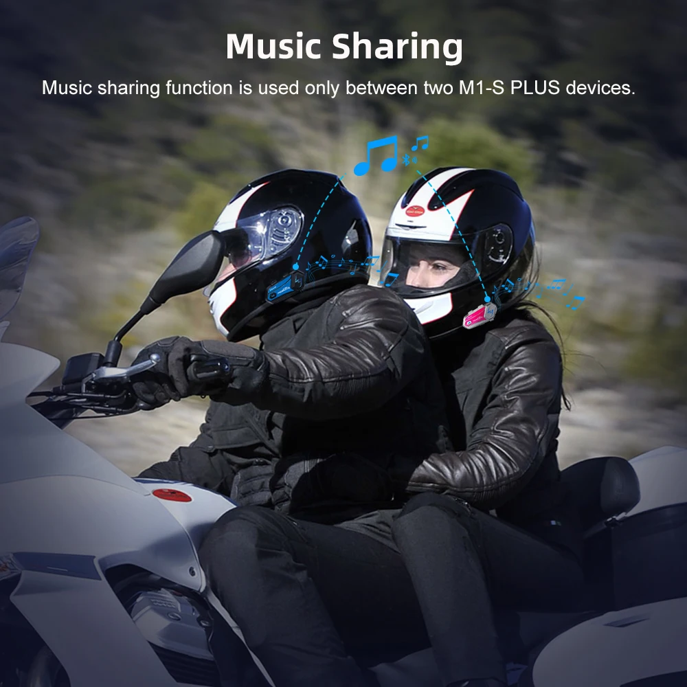 Fodsports 2 kos M1-S Plus Čelada Interkom motorno kolo, Slušalke Bluetooth Interkom Brezžični BT Interfonski FM sejo souporabe videa