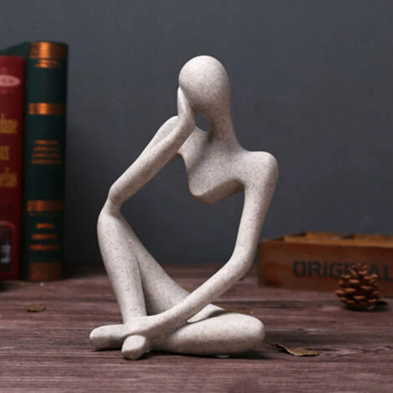 Forgetive Smolo Kipi Ustvarjalne Povzetek Mislec Ljudi Skulpture Miniaturne Figurice Obrti Office Home Okrasni Dodatki