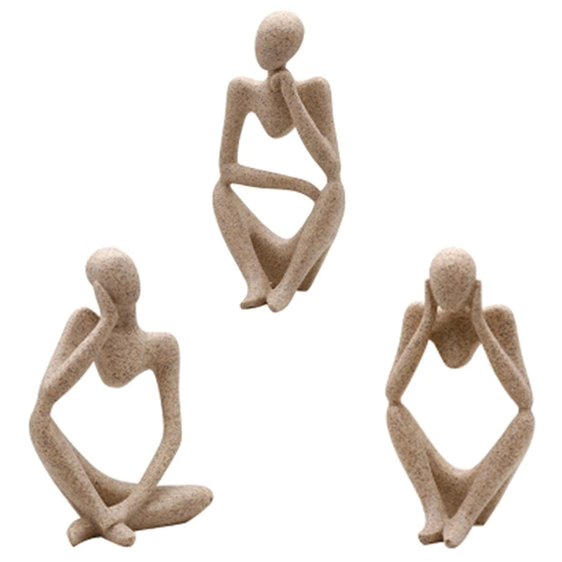 Forgetive Smolo Kipi Ustvarjalne Povzetek Mislec Ljudi Skulpture Miniaturne Figurice Obrti Office Home Okrasni Dodatki