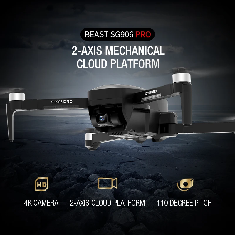 Fotoaparat Brnenje COM 4k GPS Zver SG906 PRO 5G WIFI Brushless Motor Quadcopter UAV Dolge Razdalje Controll RC Strokovno Dve Osi