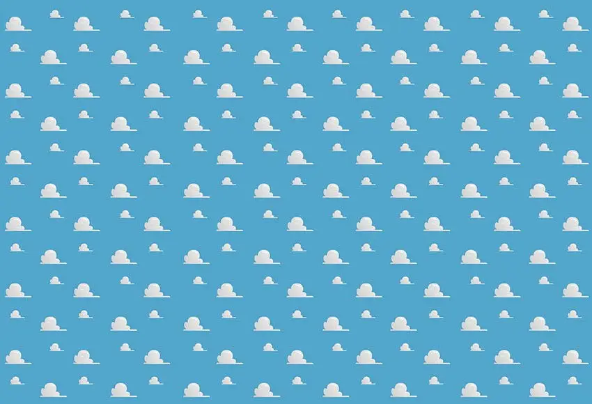 Fotografija Modro Nebo, Beli Oblaki V Ozadju Risanka Otroka Rojstni Dan Dekoracijo Photo Booth Ozadju Foto Banner