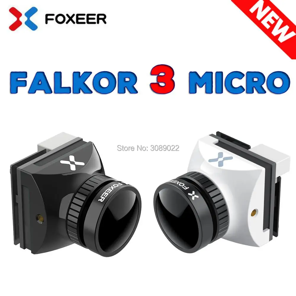 Foxeer FALKOR MIKRO V3 1200TVL FPV Kamero 1,8 mm Objektiv GWDR OSD Vse vremenske razmere Mikro Kamera, PAL/NTSC Switchable za FPV RC Brnenje