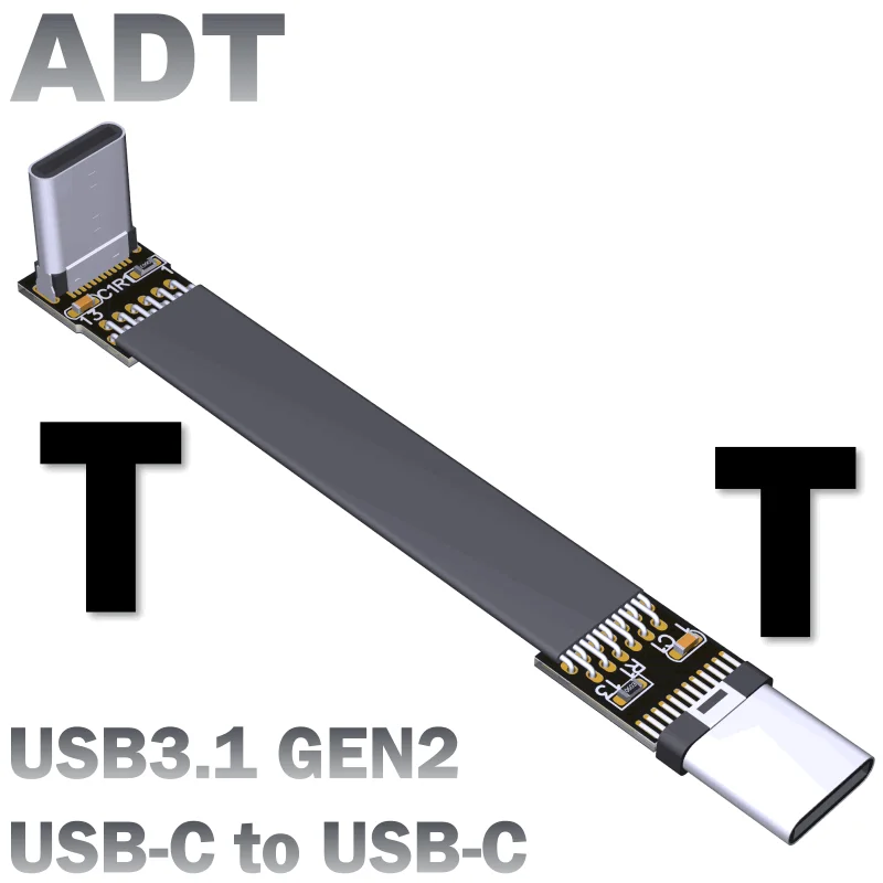FPV USB 3.1 Tip-C USB-C 90 stopinj Adapter 5 cm-100 cm FPC Traku Ravno Tip-C USB-C Kabel za Multicopter Fotografiranje iz Zraka