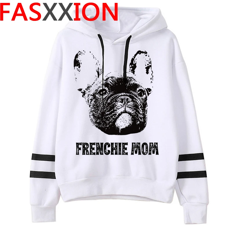 Francoski Buldog hoodies ženske grunge harajuku grafiko, ki je natisnjena ženski hoody sweatshirts Prevelik hip hop