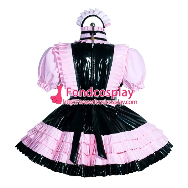 Francoski Sissy devica PVC ključavnico Enotno obleko, cosplay kostum Prilagojene[G3943]