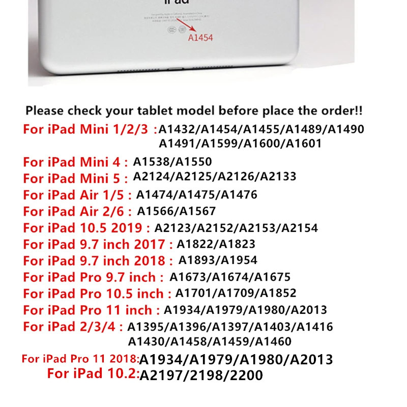 Funda za iPad Pro 11 2018 2020 Primeru Usnje Tablet Stojalo Pokrov za iPad z 9.7 Zraka 2/1 Pro 10.5 Zraka 10.5 10.2 2019 Mini 2345 Coque