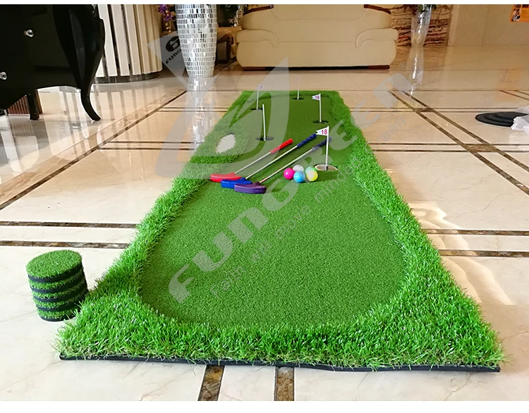 FUNGREEN 5 Lukenj v Zaprtih prostorih Golf Putting Green 75x300cm Notranja Zunanja Usposabljanja Palico Mat Praksi Putting Green Za Domačo Uporabo