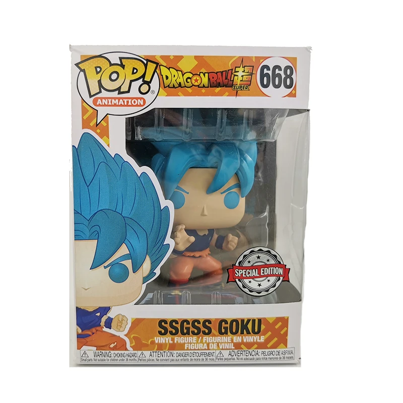 Funko POP Dragon Ball SSGSS GOKU Risank Anime 10 cm Vinil Akcijska Figura, Igrače Zbirateljske Model Prvotne z Box