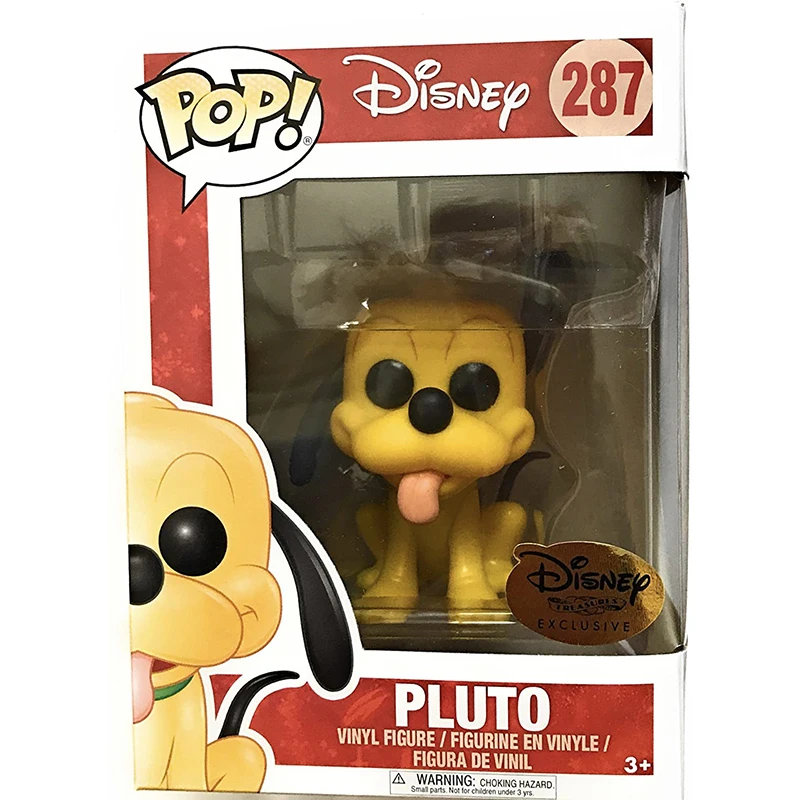 Funko Pop Pluton Nalepke Disney Zaklad Izključno 10 cm Vinil lutke figuric Zbirka Model Igrače za Stranke Darila z box