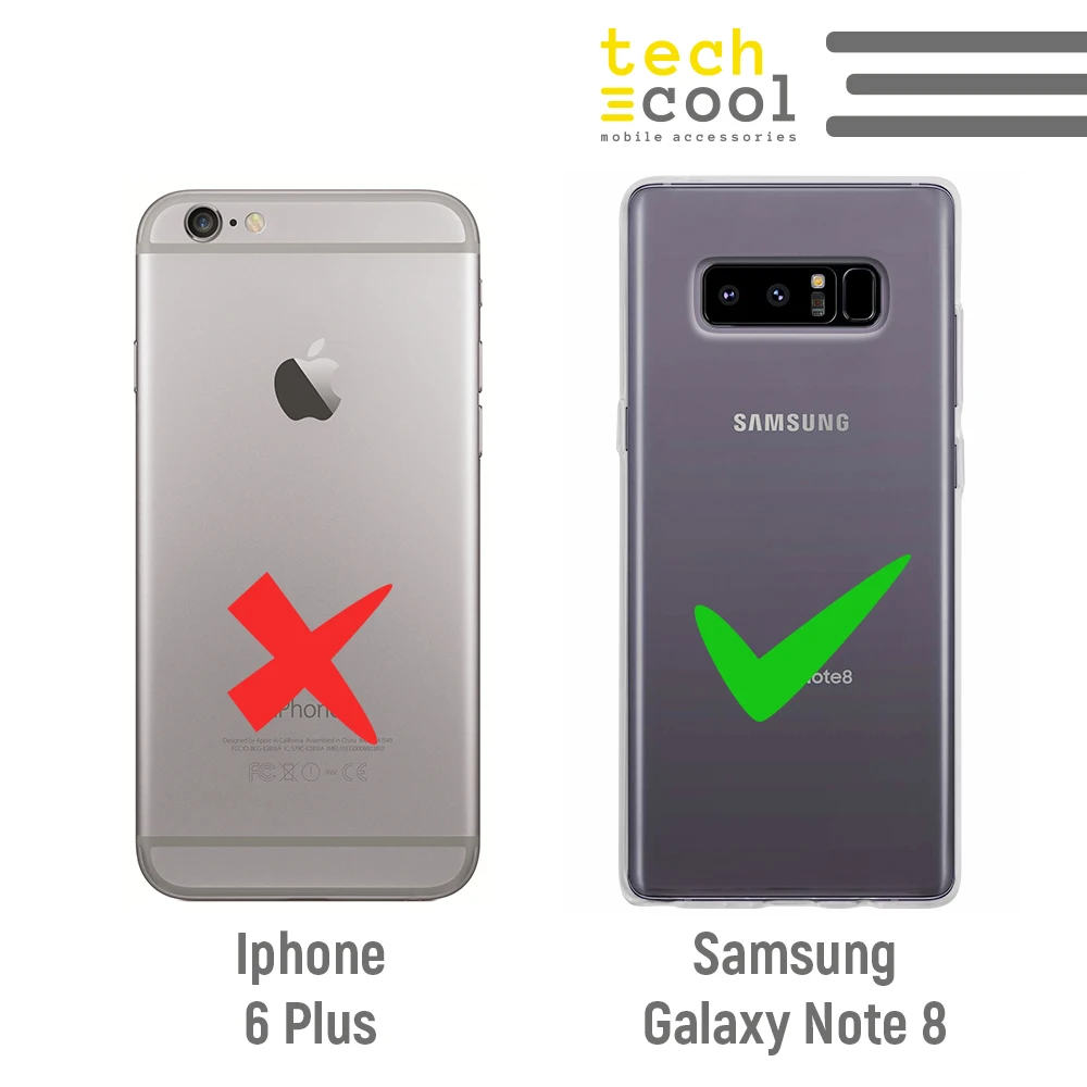 FunnyTech®Silikonsko Ohišje za Samsung Galaxy note 8 l Srebro in Svinec