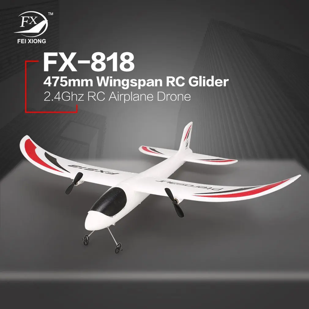 FX FX-818 2.4 G 2-KANALNI Daljinski Nadzor Padalo 475 mm Peruti, PPE RC Fiksno Krilo Letalo Letalo Drone za Otrok Darilo RTF hi