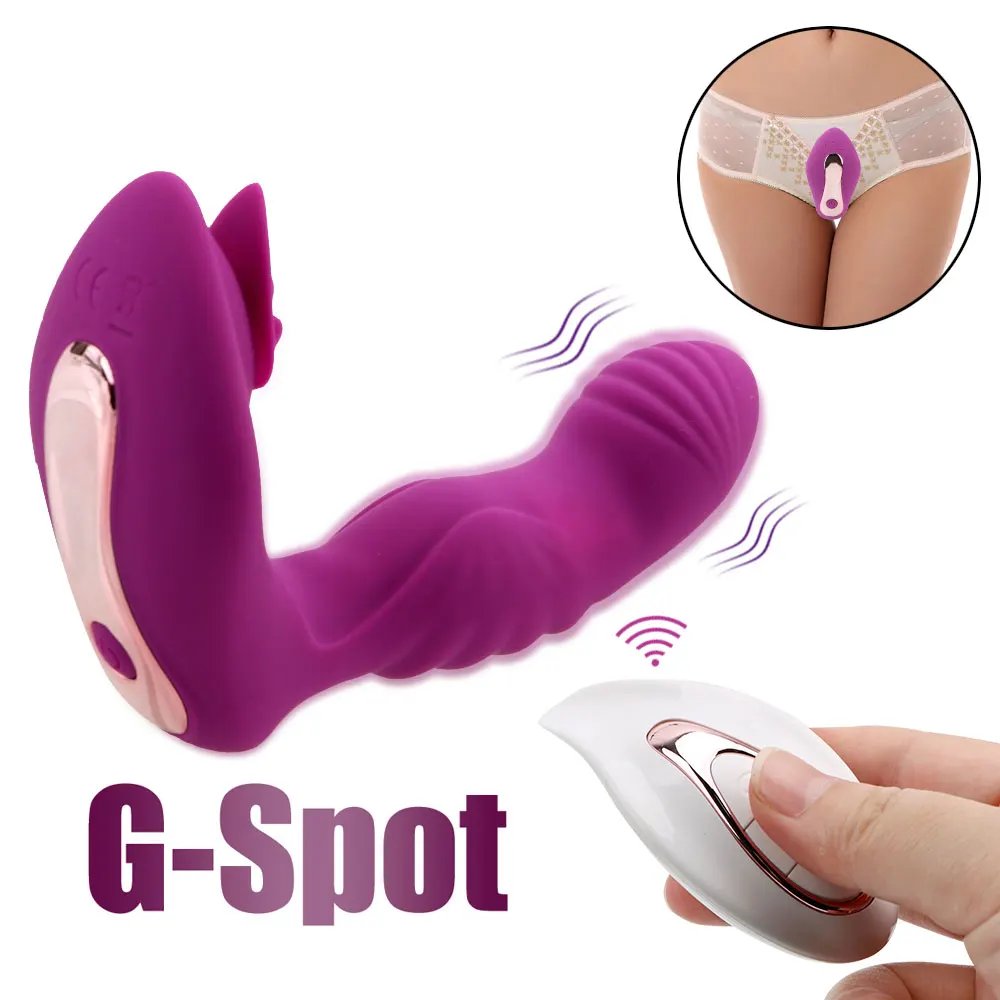 G-spot Massager Nosljivi Dildo, Vibrator Hlačke Postaviti Na Vibrator Sex Igrače za Ženske Klitoris Stimulator Ustni Lizanje